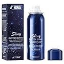 Lezero Body Glitter Spray, Temporary Shiny Hairspray for Face, Hair, Clothing, Long Lasting Quick-Drying Shimmer Mist for St. Patrick's Day, Music