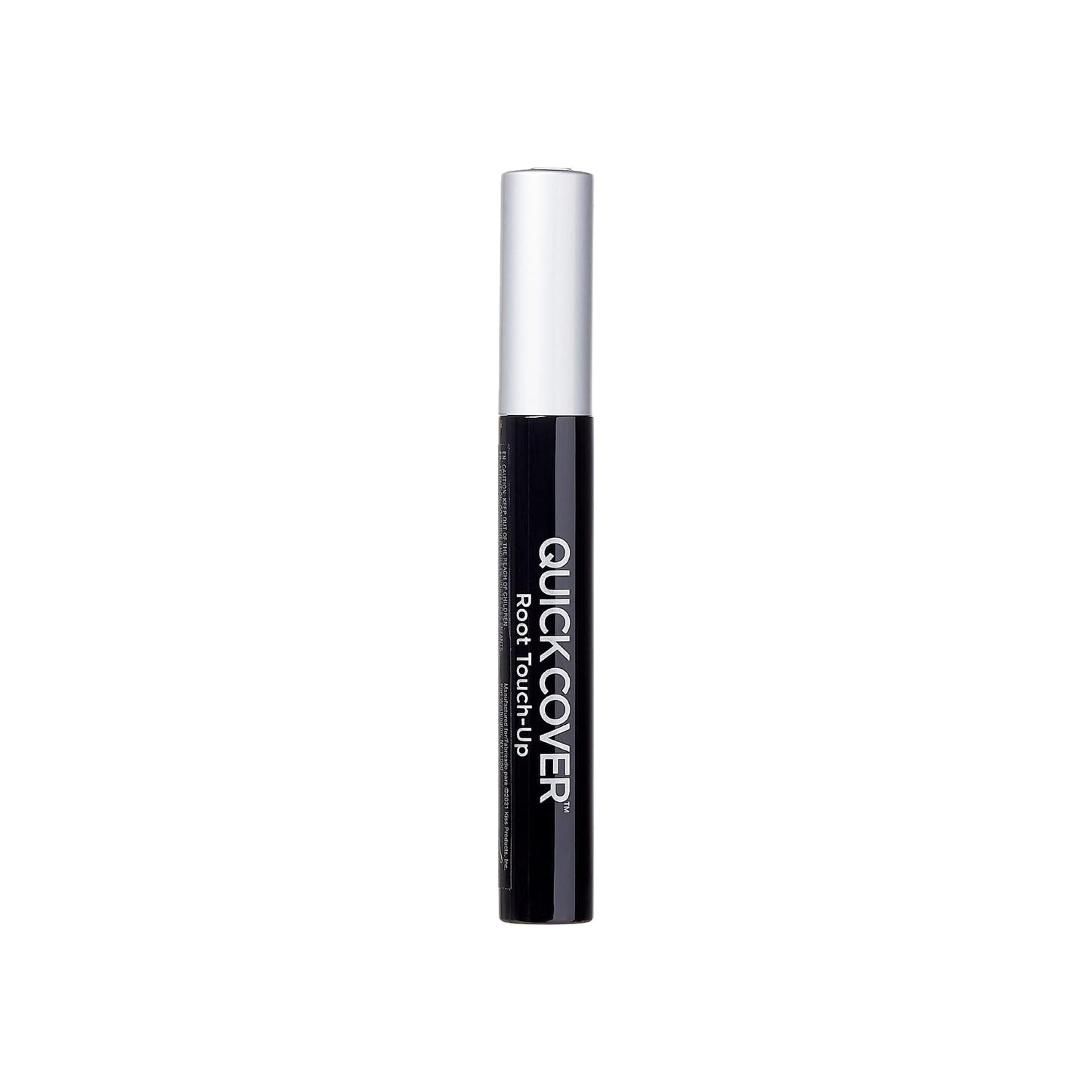 RED by KISS Quick Cover Root Touch Up Rescue (Black), Mascara Natural Water-Resistant Temporary Gray Concealer Cover Up Brush for Hair Mustache