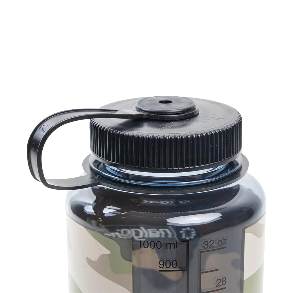 Nalgene 348822 Wide Mouth 32oz Clear - Camo Gray/Black