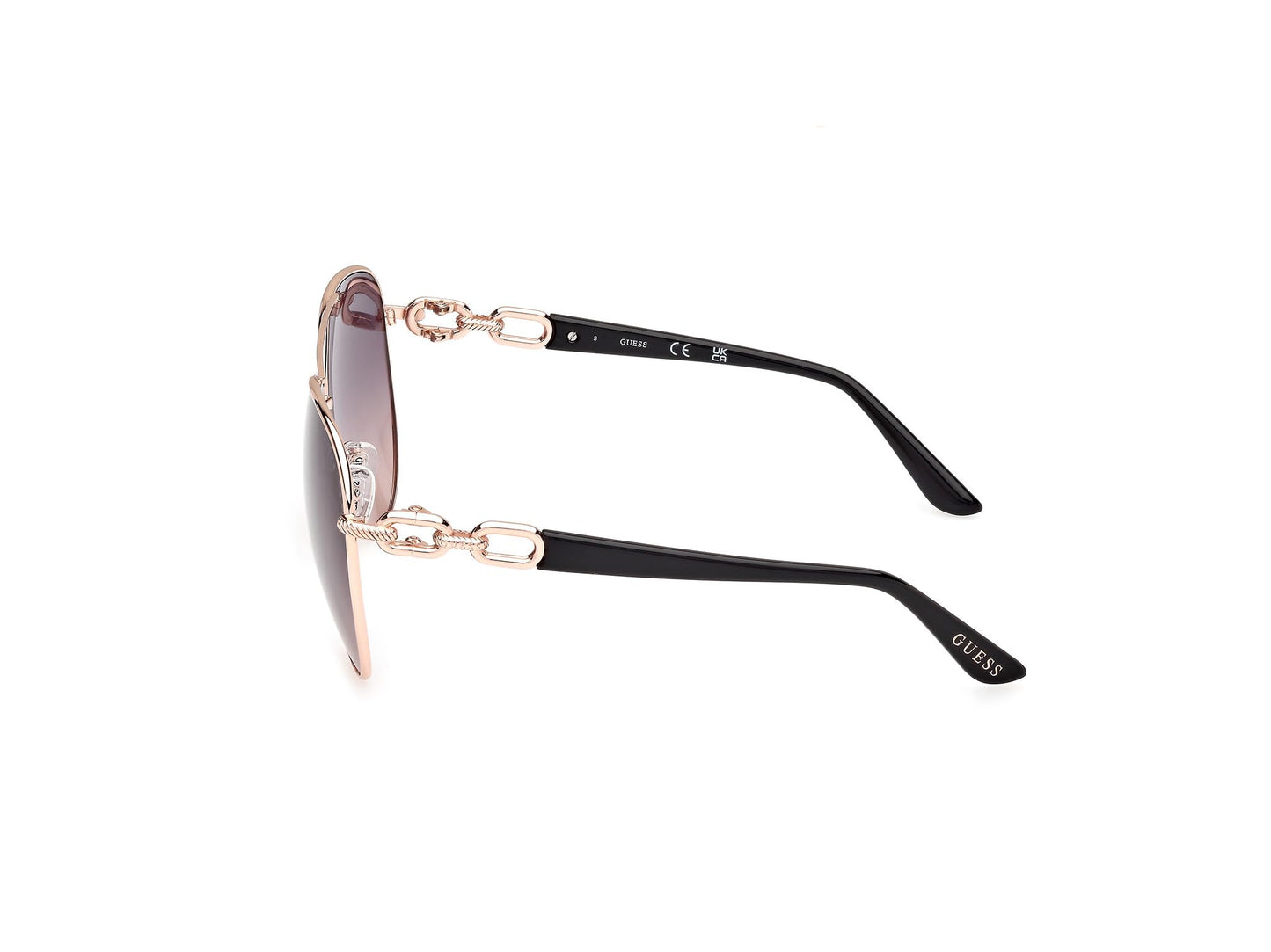 GUESS Aviator Metal Sunglasses