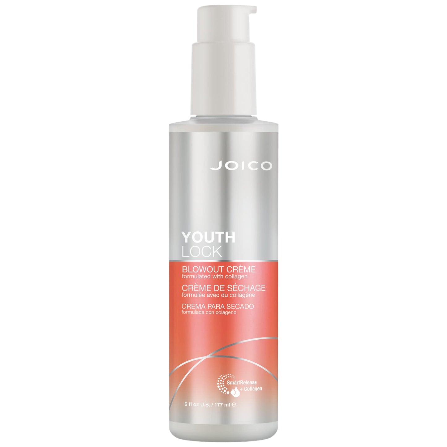 Joico YouthLock Blowout Crème Formulated With Collagen|Youthful Body & Bounce|Strengthen & Protect|Reduce Breakage & Frizz|Soften & Detangle|Boost