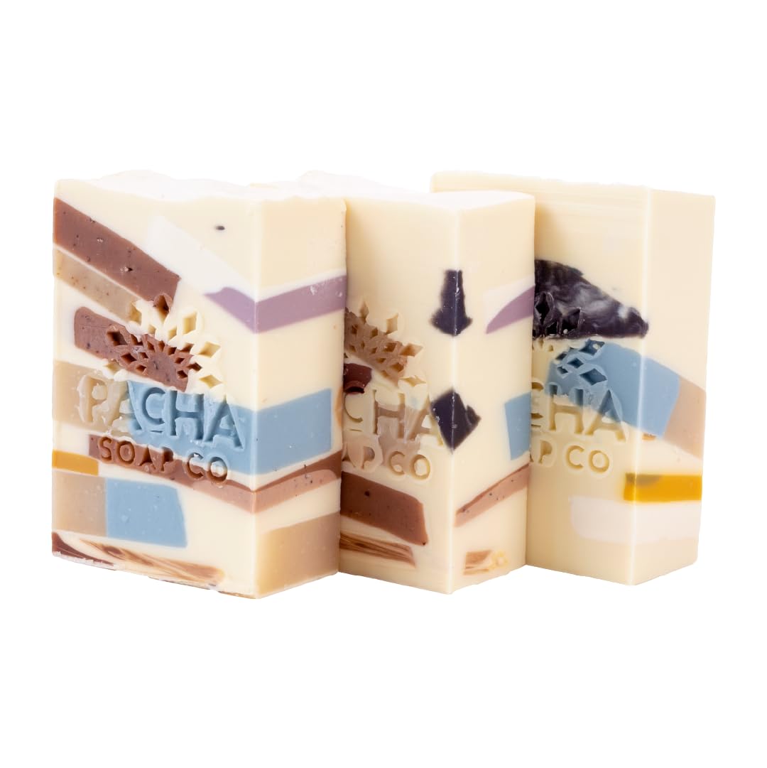Pacha Soap Co. Pachafetti Bar Soap, Lemongrass & Peppermint Scent - Handcrafted Soap, Hydrating & Moisturizing, Artisanal Face Wash, Hand Cleanser