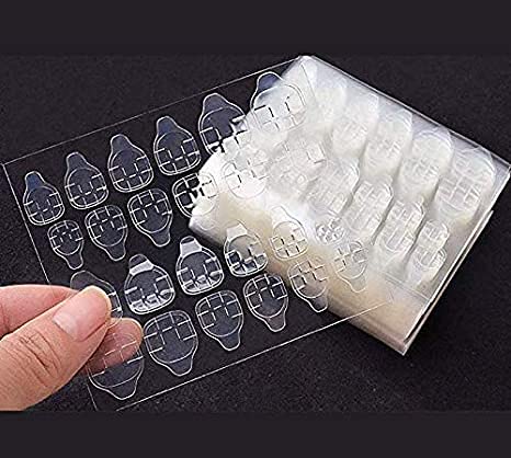 Kalolary 480PCS Double-Sided Nail Adhesive Tabs, Transparent Flexible Jelly Gel Tape for Nail Art, Suitable for Professional or Home Use