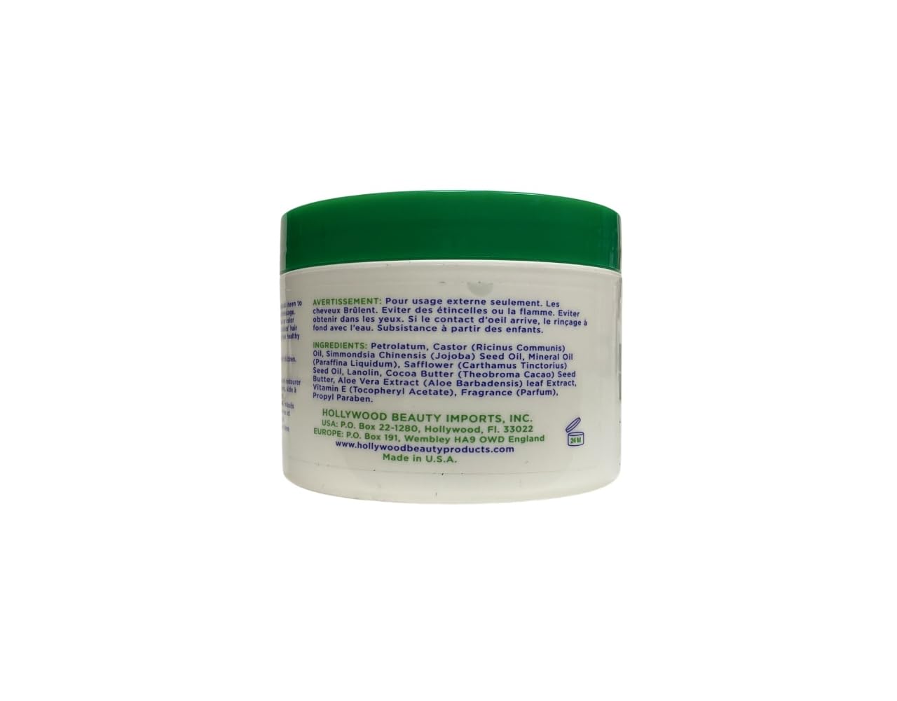 Hollywood Beauty Castor Oil Hair Treatment, with mink 7.5 oz (Pack of 2)