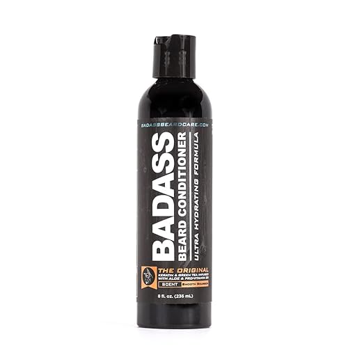 Badass Beard Care Beard Conditioner For Men - THE ORIGINAL, 8oz - Made of Natural Ingredients for A Healthy, Soft, & Itch Free Beard and Mustache