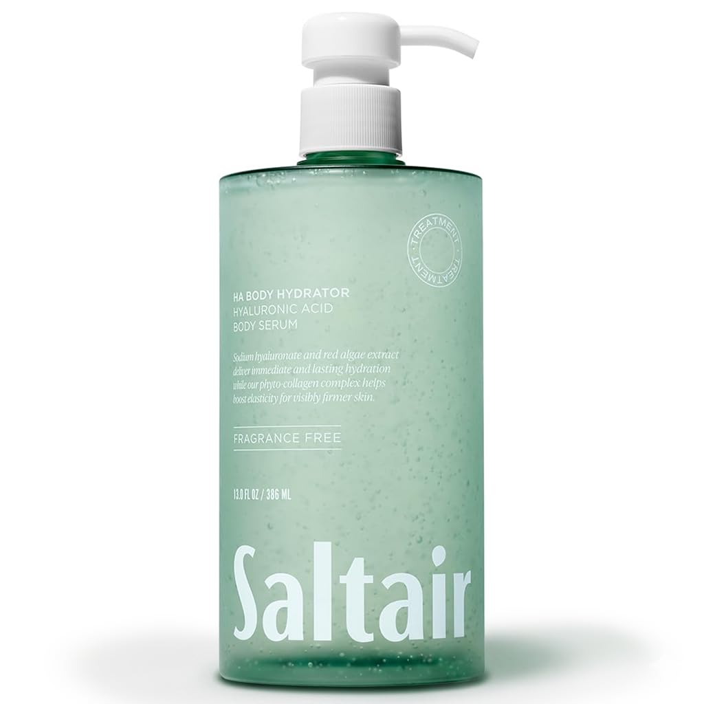 Saltair Hyaluronic Acid Body Serum - Hydrating Body Lotion for Smoother Looking Skin - Sheer Gel Moisturizer with Sodium Hyaluronate & Red Algae Beauty and Personal Care Saltair Default Title