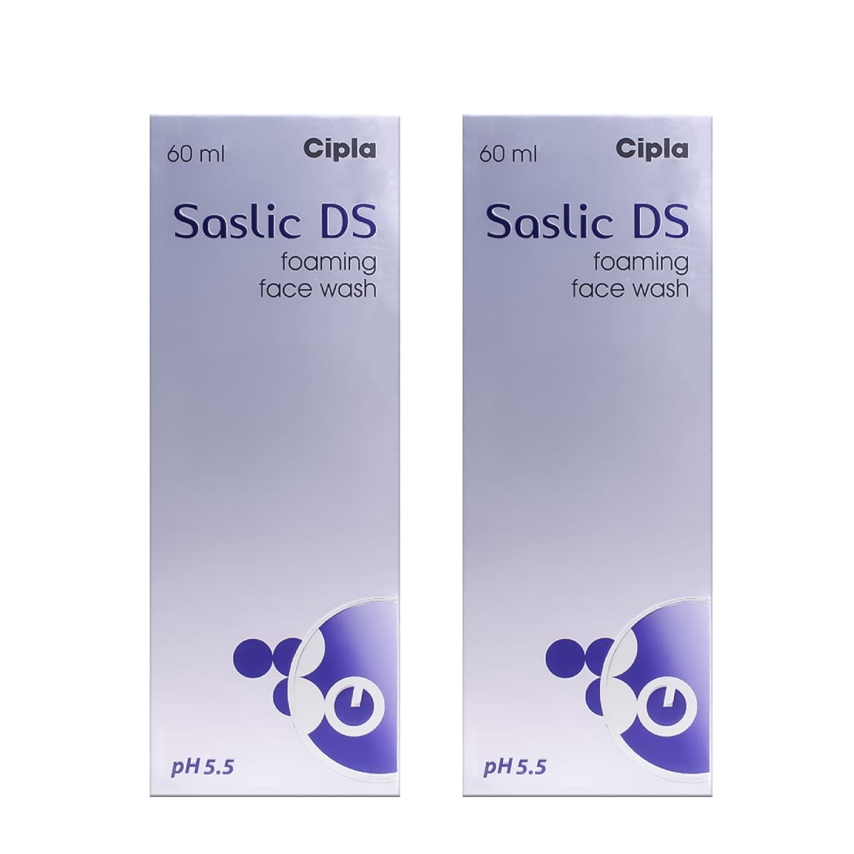 Cipla Sas_lic DS Foaming Face Wash (60ml) (pack of 2)
