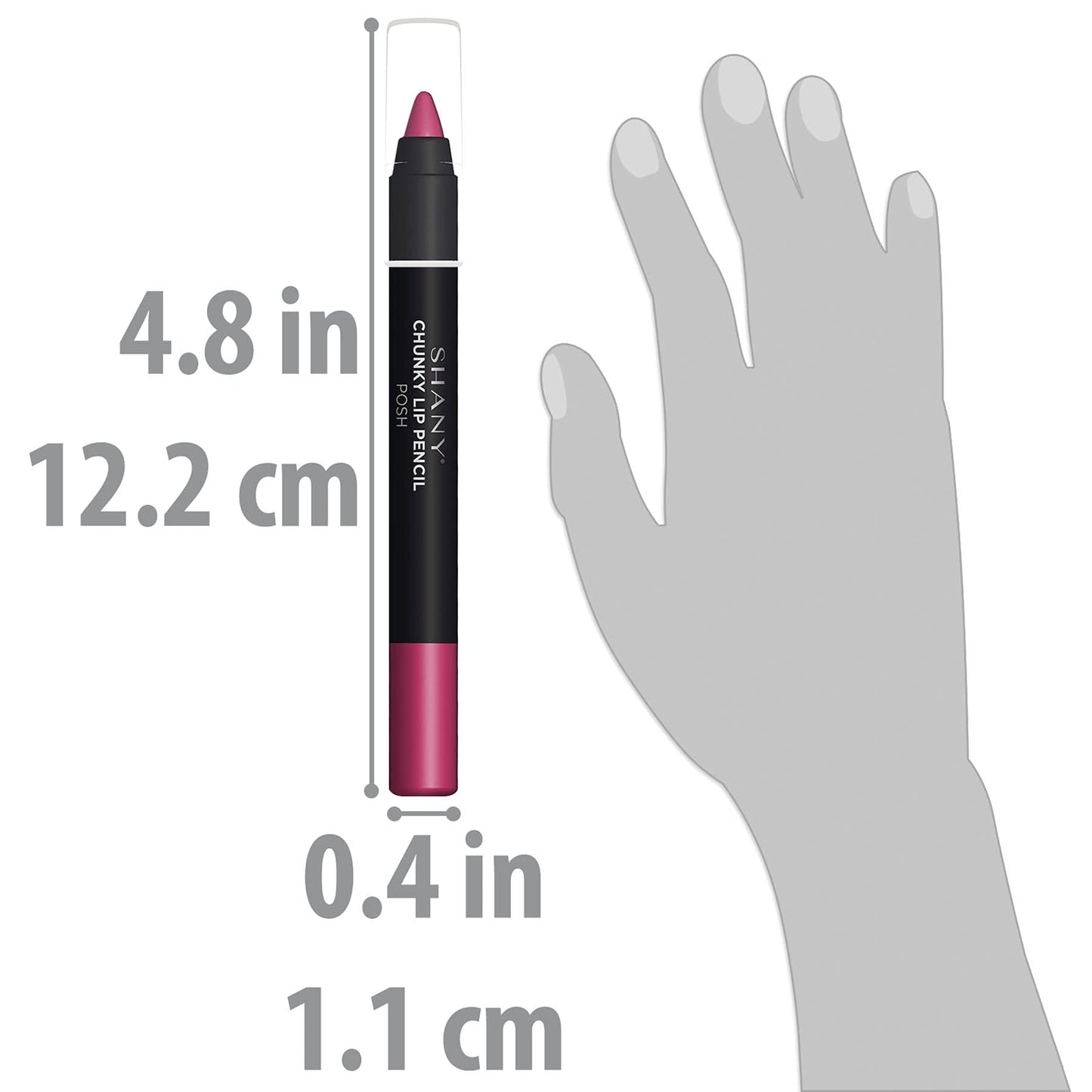 SHANY Chunky Lipstick Lip Pencil With Vitamin E & Aloe Vera - POSH