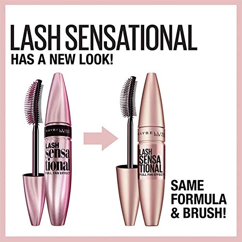 Maybelline New York Lash Sensational Mascara, Blackest Black, 0.32 Fluid Ounce