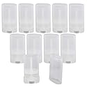 10PCS 15ml 0.5oz Clear Empty Plastic Oval DIY Lipstick Lip Balm Lip Gloss Tubes Deodorant Crayon Chapstick Tube Bottle Containers Oval Holder Case
