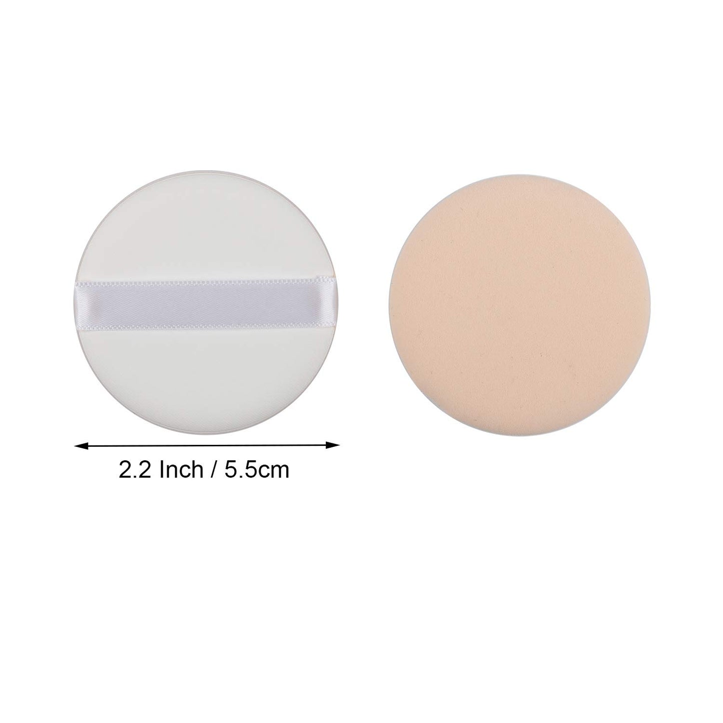 WWYICHEN 2.2 Inch 6 Pieces Small Makeup Foundation Sponge Air Cushion Powder Puff for Applying BB Cream, Liquid Cream, Shading Loose Powder, Beige