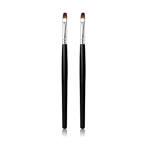 2 pcs Lip Brush Concealer Brushes ?Lipstick Gloss Brushes Applicators Eyeshadow Lip Liner Makeup Brush Cosmetics Make Up Tools, Small Make Up Brushes
