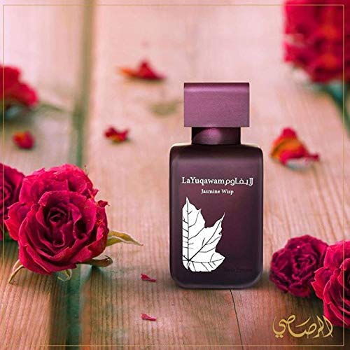 RASASI La Yuqawam Jasmine Wisp Women EDP - 75 ml(2.5 oz) | Tangerine, Iris, Leather, Galbanum Essence, Tangerine, Violet Leaves, Clary Sage & Mate