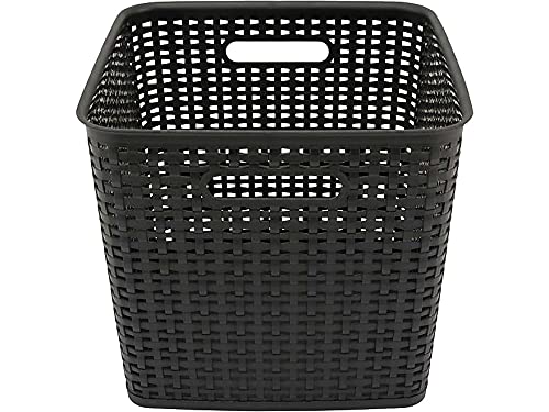 Advantus 37519 Extra Large Open Lid Storage Bin, Black