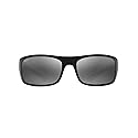 Maui Jim Men's and Women's Big Wave Polarized Wrap Sunglasses, Black Matte/Neutral Grey, Extra large