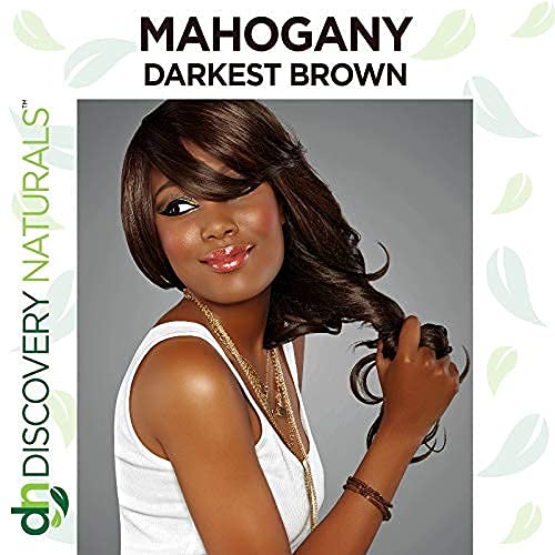 Mahogany Darkest Brown Henna Hair Color For All Kit | 100% All Natural Hair Dye & Beard Dye Powder Kit Organic, Herbal & Vegan Chemical & Cruelty Free