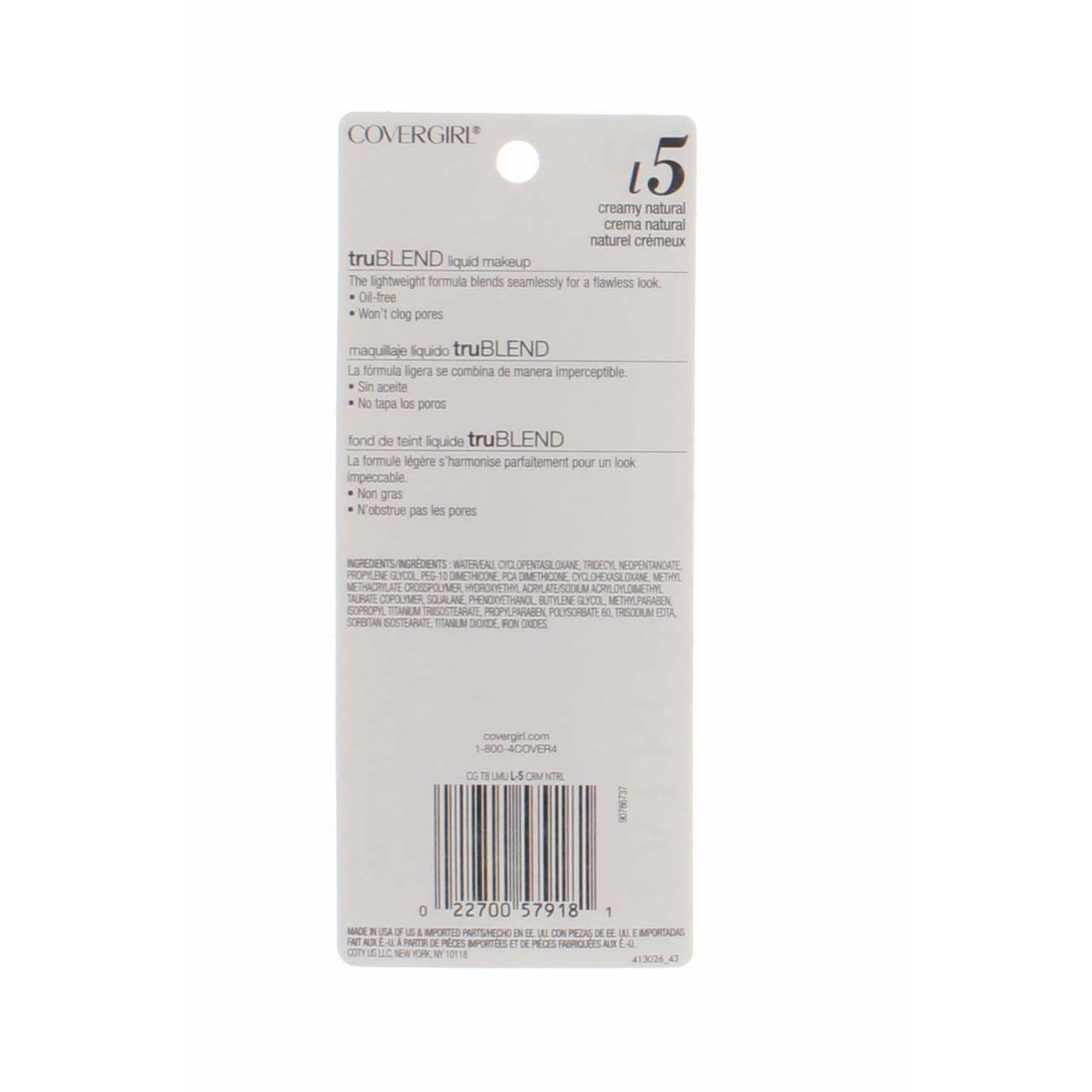 CoverGirl Trublend Creamy Natural Liquid Makeup - 2 per case.