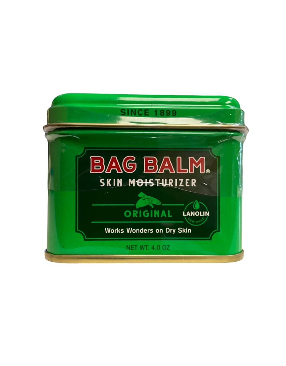 Bag Balm Vermont's Original Moisturizing for Dry Skin, Chapped Lips, Cracked Heels, Dog Paw Pads + More. 118 ml (4 oz) Tin (2) Beauty and Personal Care Bag Balm