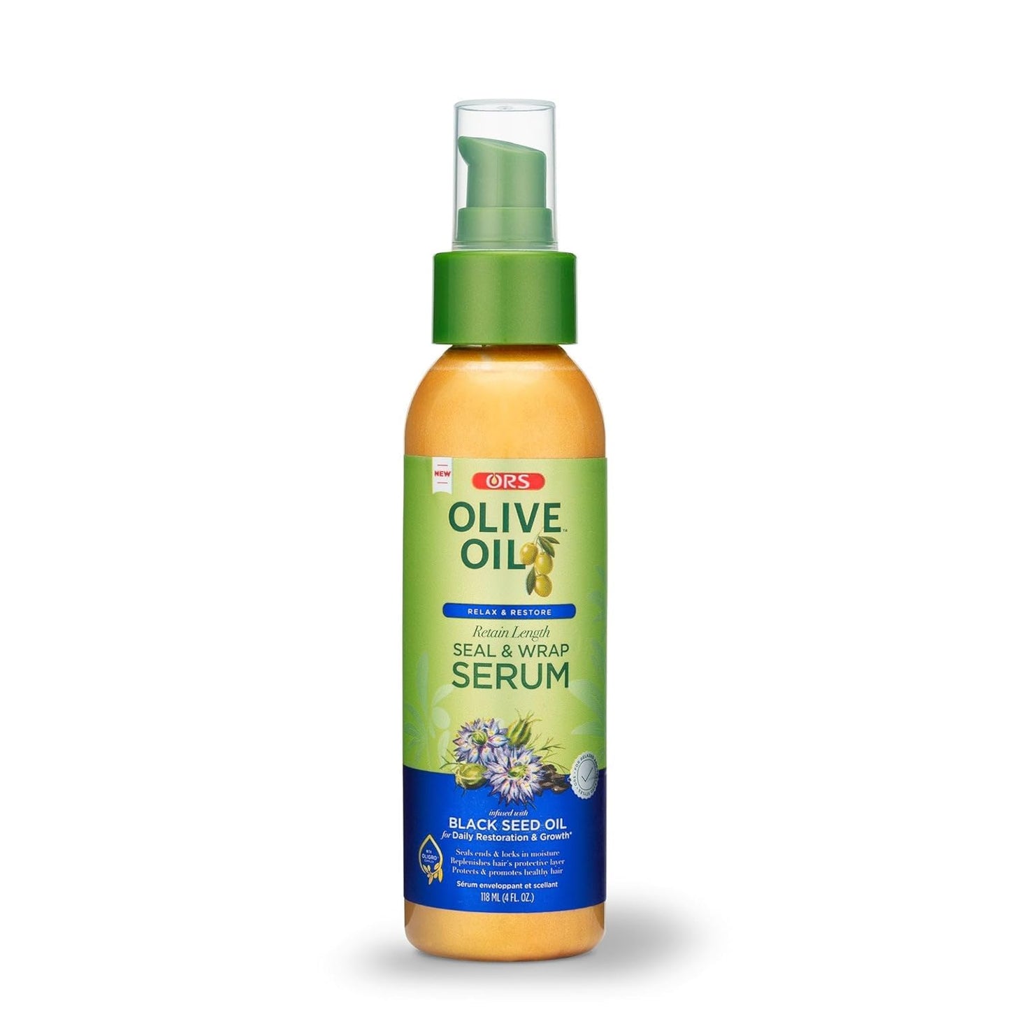 ORS Olive Oil Relax & Restore Retain Length Seal & Wrap Serum, 4oz