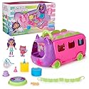 Gabby's Dollhouse Celebration Party Bus, Transforming Playset with Gabby & DJ Catnip Toy Figures & Dollhouse Accessories, Kids Toys for Ages 3 and Up