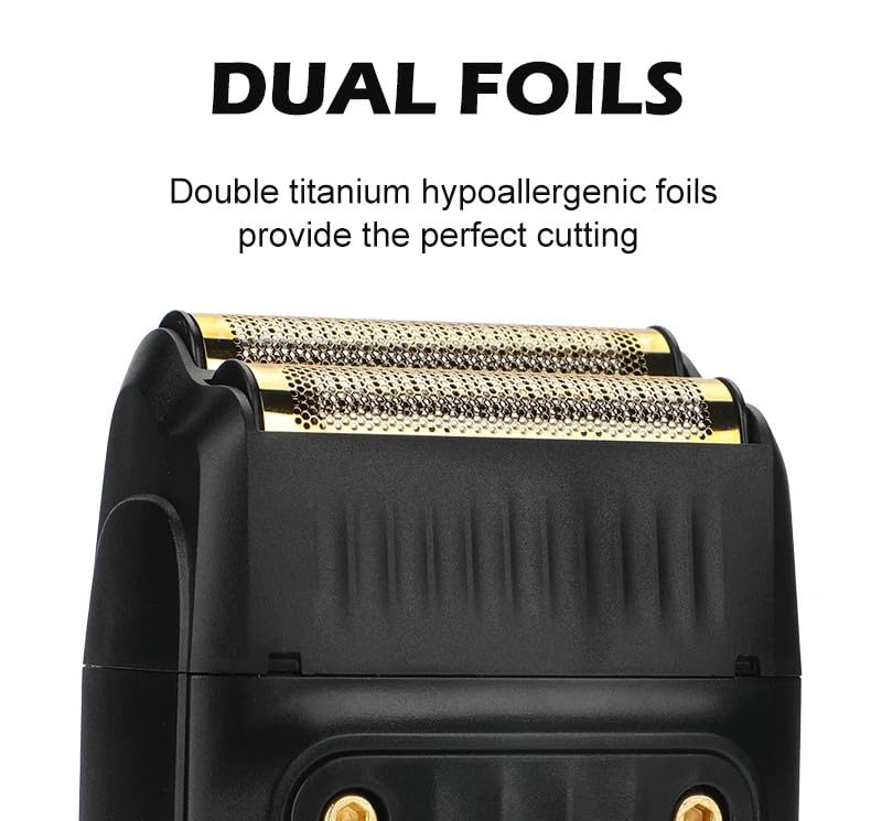 Electric Shaver Professional Hair Trimmer Rechargeable Shaving Barber Beard Trimmer Foil Hair Shaver for Men Beauty and Personal Care QDKVTNDJZ