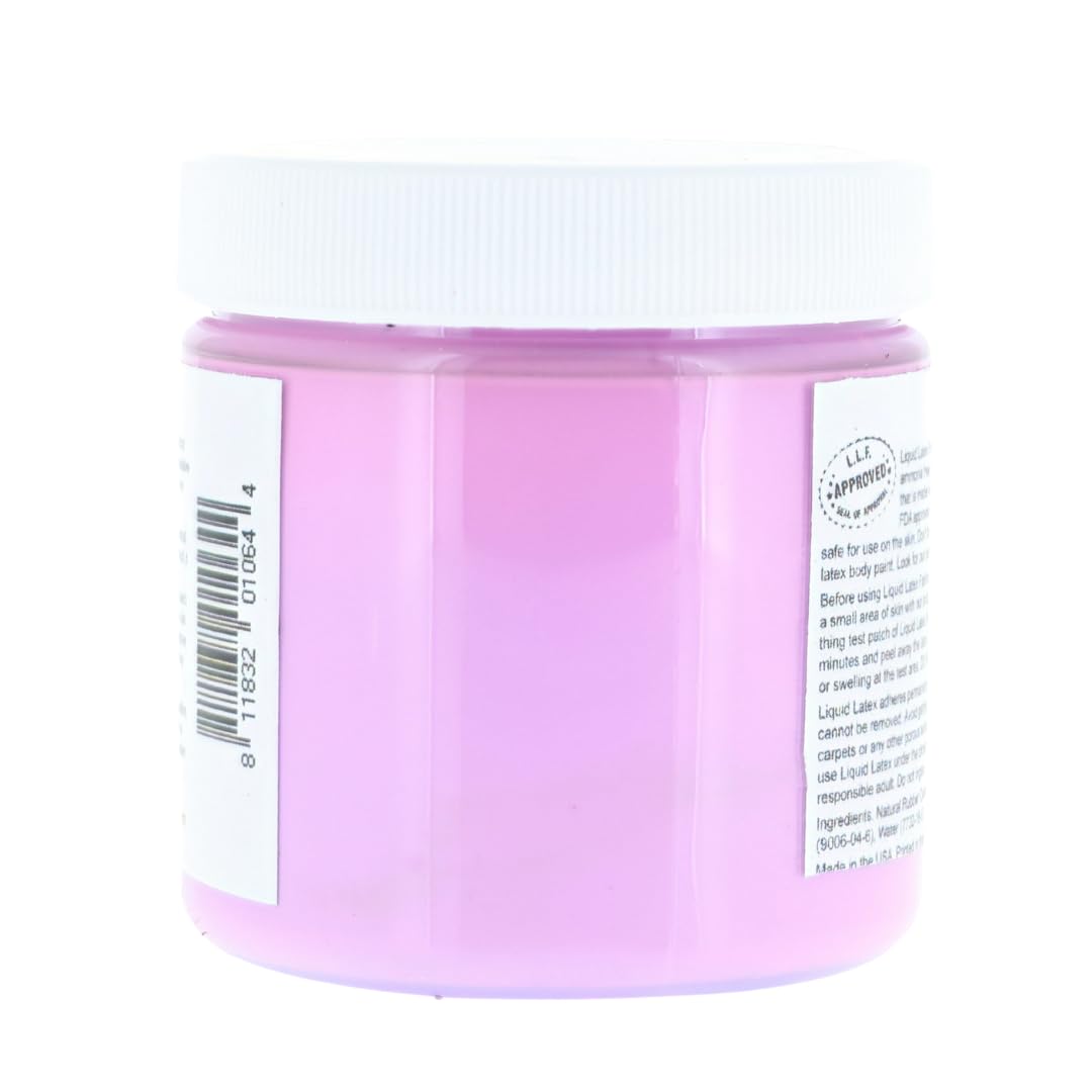 Fluorescent Violet 4 Oz - Face and Body Paint Black Light UV Reactive, Halloween Latex Full Body Paint for Adults and Kids, Ideal for Art, Parties