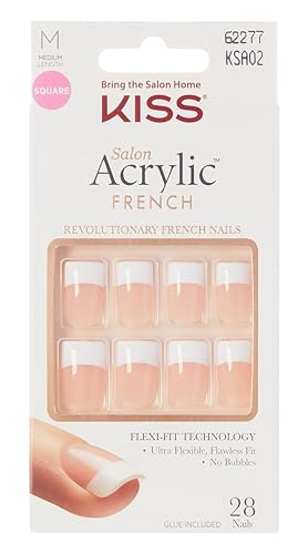 Kiss Salon Acrylic French Kit Sugar Rush Medium (3 Pack)