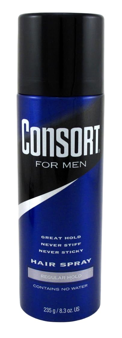 Consort Hair Spray 8.3 Ounce Regular Hold Aerosol (Pack of 3)