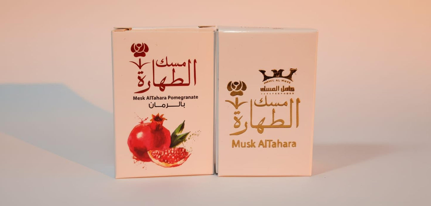 Mesk Al Tahara Pomegranate And Gift White Musk Pure Arabian Oil Perfume Body Fragrance for Long-Lasting Freshnes and Elegance Pomegranate And Gift