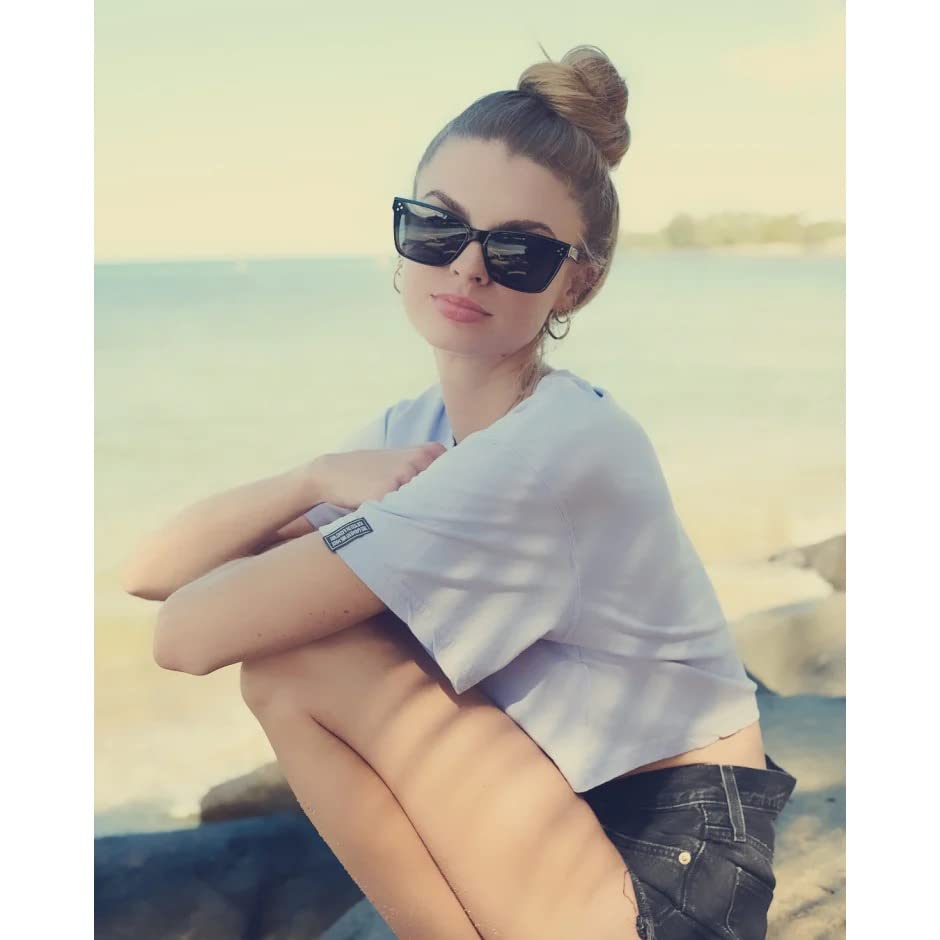 I-SEA Women's Kiki Polarized Sunglasses - Trendy Cat Eye Sunglasses for Women, Womens Sunglasses with Scratch-Resistant Lenses & Polycarbonate Frame