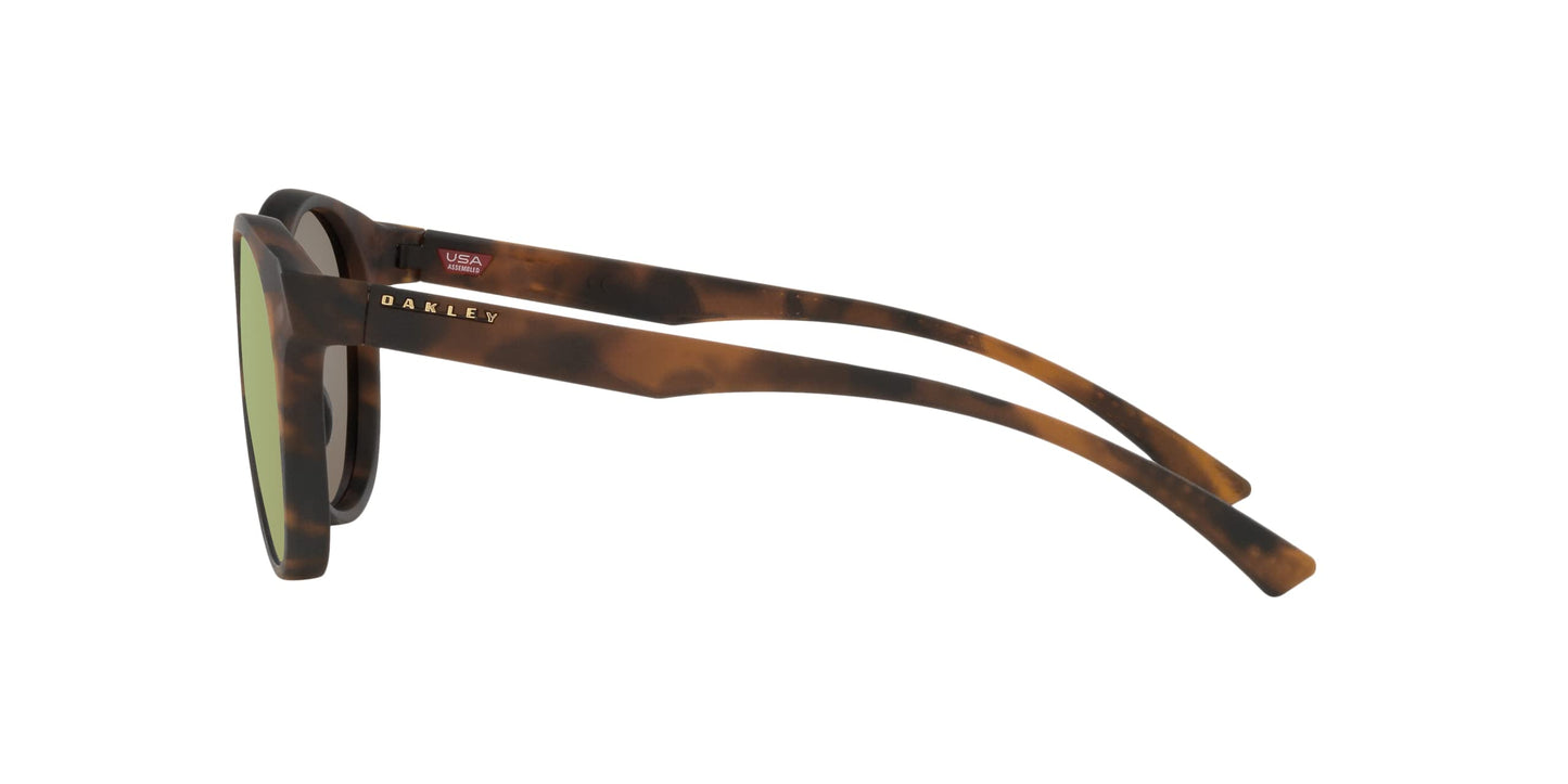 Oakley Women's OO9474 Spindrift Round Sunglasses, Matte Brown Tortoise/Prizm Rose Gold, 52 mm