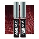 Greyfree Hair Mascara Root Touch-Up for Gray Hair | Precision Hairline Concealer for Brows & Beard | 2 Pack (RED BROWN)