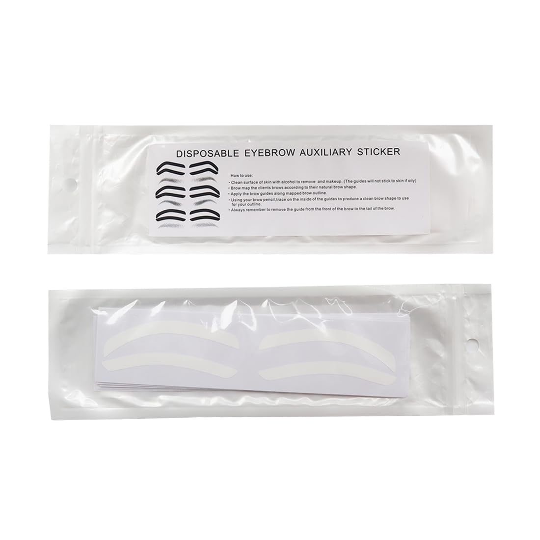 Airbrush Eyebrow Stickers Stencils Shape Tape Disposable Tattoo Auxiliary Stickers Airbrush Brow Border Shaping Mapping Guide Tape Air Brush…