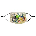Betsydrake MA267 Teal Crab Face Mask