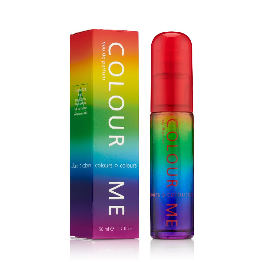 COLOUR ME Milton-Lloyd Colours - Eau de Parfum for Women - Rose, Vanilla Perfume for Women - Floral, Chypre Fragrances - Long Lasting Perfume - 1.7 oz