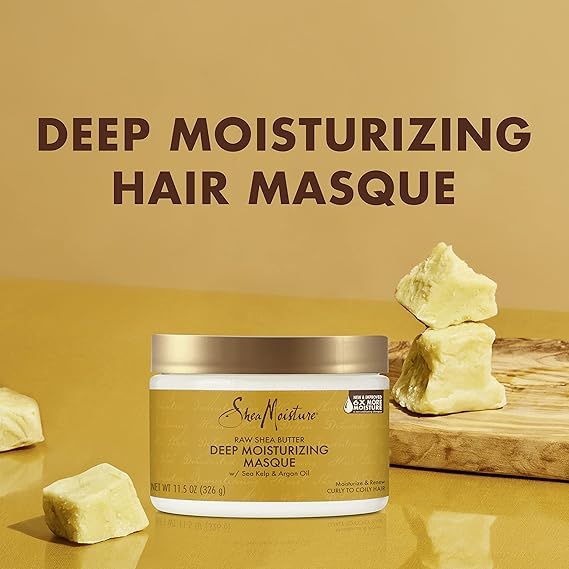 Shea Moisture Raw Shea Masque 12 Ounce Jar (354ml) (2 Pack)