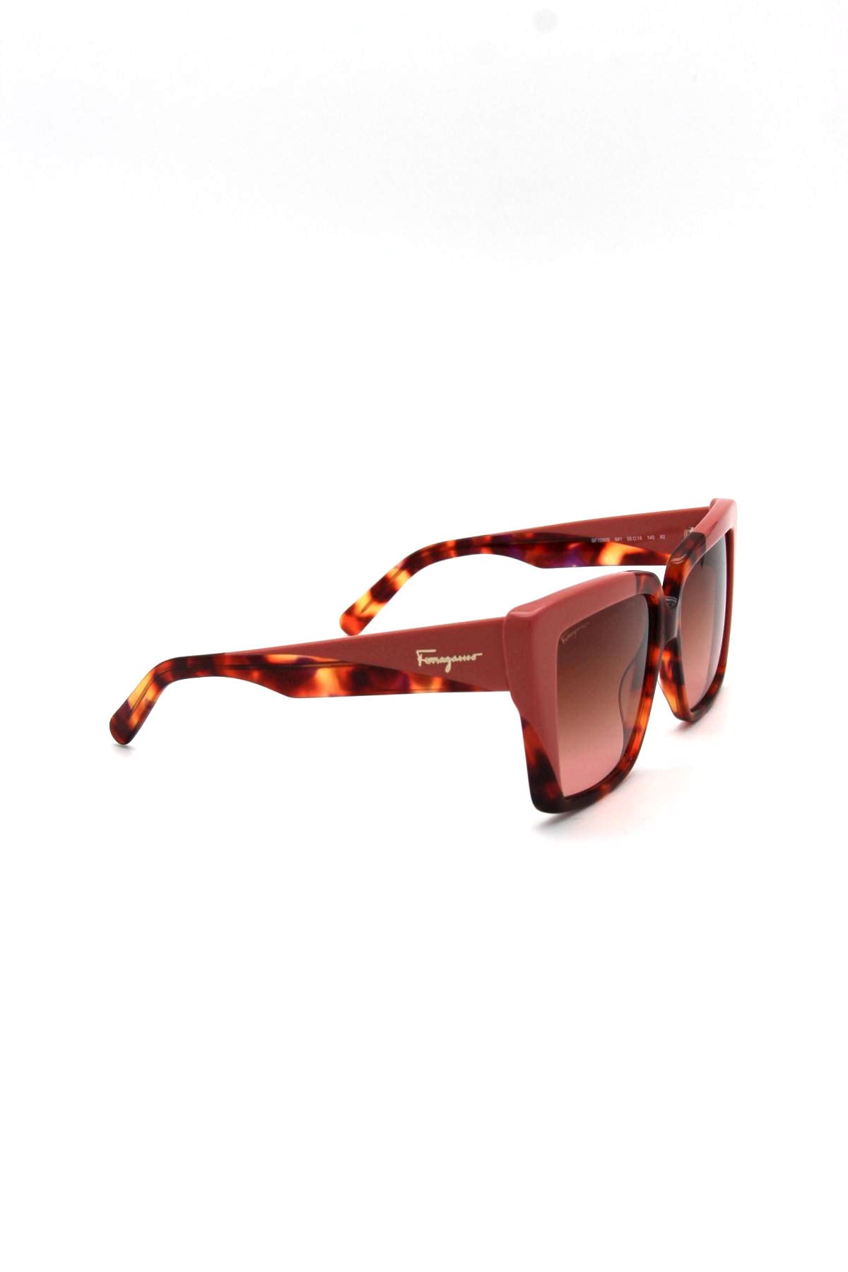 FERRAGAMO SF1060S 641 RED TORTOISE/ROSE 55/14/140 FEMALE Sunglasses