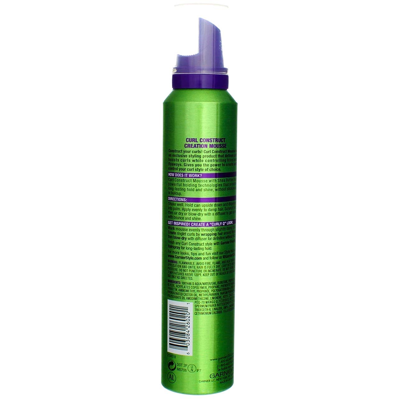 Garnier Fructis Style Curl Construct Creation Mousse Extra Strong Hold 6.80 oz ( Pack of 2)