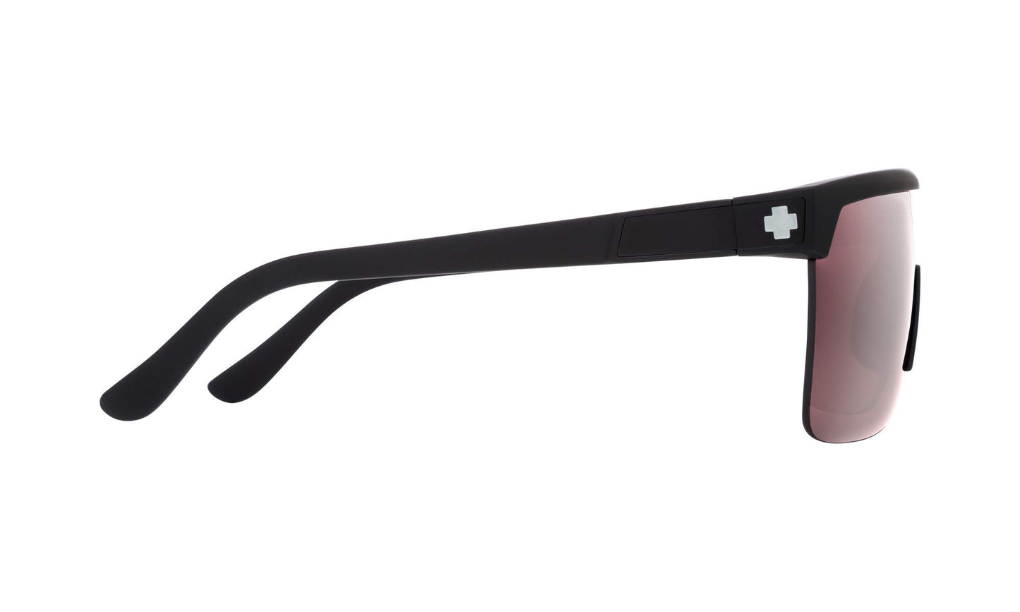 Flynn 5050 Matte Black - HD Plus Rose with Silver Spectra Mirror