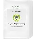 MEGAWISE Vacuum Sealer Bags (8''x 12''-110pcs) for Food Freshness Preservation, BPA Free Vacuum Storage Bags for Food or Sous Vide, Seal…