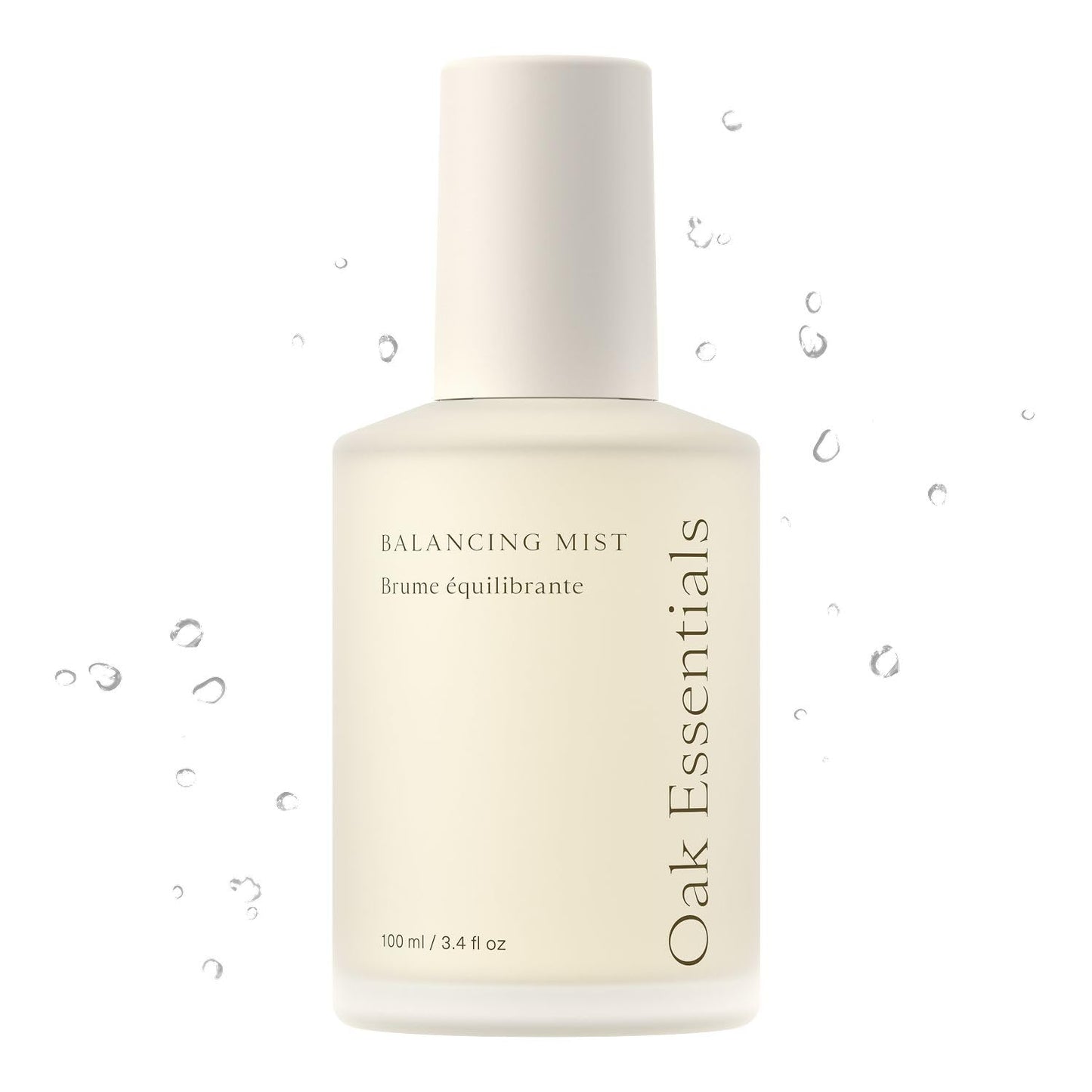 Oak Essentials Balancing Mist, Ultra-Fine Hydrating Toner Spray for Face and Body, Rose Water Face Mist with Aloe and Glycerin, 3.4 Fl Oz