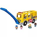 Fisher-Price Little People Toddler Learning Toy, Big Yellow Bus Musical Pull-Along Vehicle for Pretend Play Kids Ages 1+ Years
