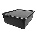Romanoff Double Stowaway Tray with Lid, Black