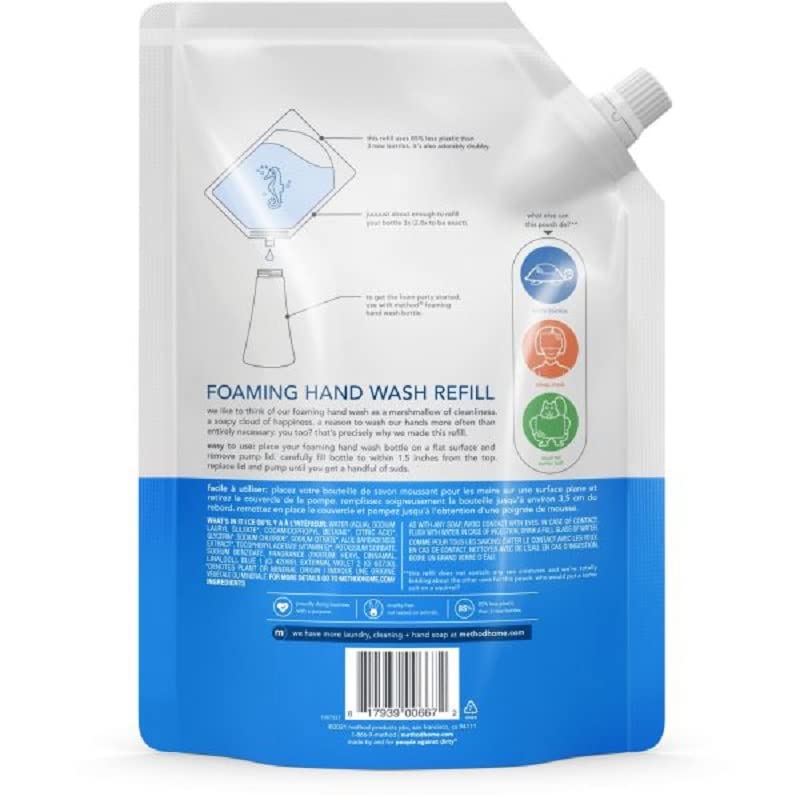 Method Sea Mineral Scent Foam Hand Soap 28 oz. Beauty & Personal Care Method