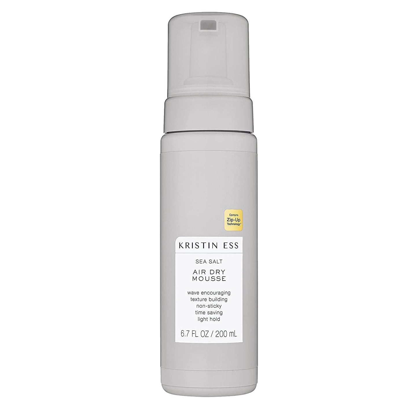 Kristin Ess Hair Sea Salt Air Dry Mousse for Volume + Texture - Styling Product For Wavy + Curly Hair, Light Hold, For Fine to Medium Hair