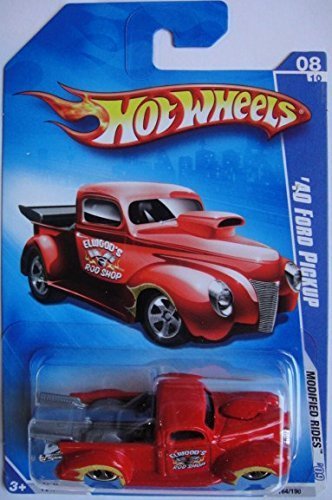 Hot Wheels 2009 Modified Rides 8/10, RED '40 Ford Pickup 164/190
