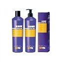 KAYPRO BLONDE - Streaked Hair- SHAMPOO 350ML+CONDITIONER 350ML+ SERUM100ML - SET, Blue