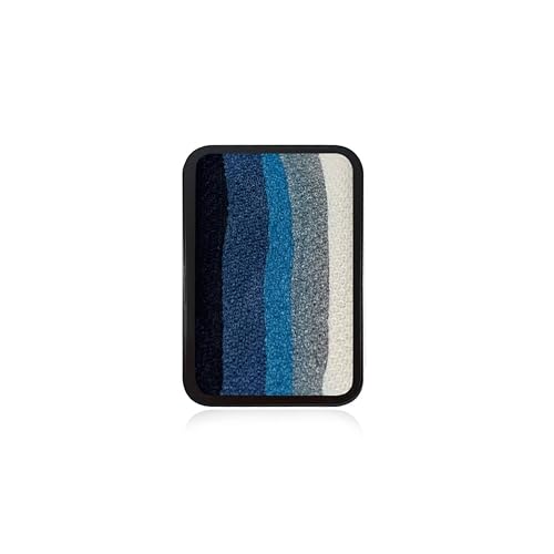 Kraze FX Night Lagoon Face Paint Refill 10g by Jacqueline Howe - Metallic Split Cake - Black to White Gradient - Replacement for Bold & Brilliant