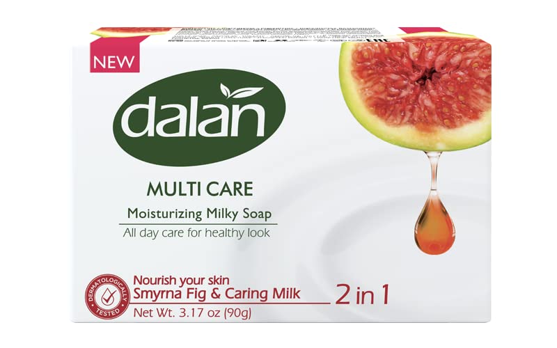 Dalan Multi Care Moisturizing Soap 2 in 1 (Smyrna Fig & Caring Milk, 6 Pack) Beauty & Personal Care Dalan