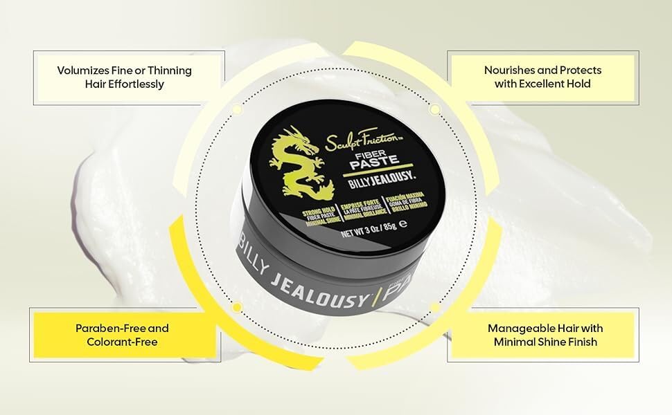 Billy Jealousy Sculpt Friction Fiber Paste, 3 oz